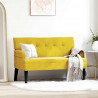 Fotel Chesterfield Żółty 112 x 65,5 x 75 cm Aksamit