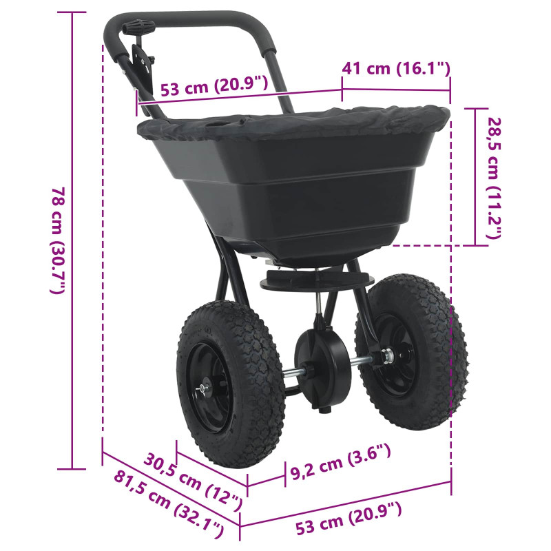 Rozpylacz Czarny 53 x 81,5 x 78 cm PVC i stal