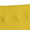 Fotel Chesterfield Żółty 112 x 65,5 x 75 cm Aksamit