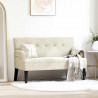 Fotel Chesterfield Kremowy 112 x 65,5 x 75 cm Aksamit