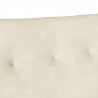 Fotel Chesterfield Kremowy 112 x 65,5 x 75 cm Aksamit