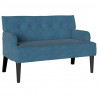 Fotel Chesterfield Niebieski 112 x 65,5 x 75 cm Aksamit