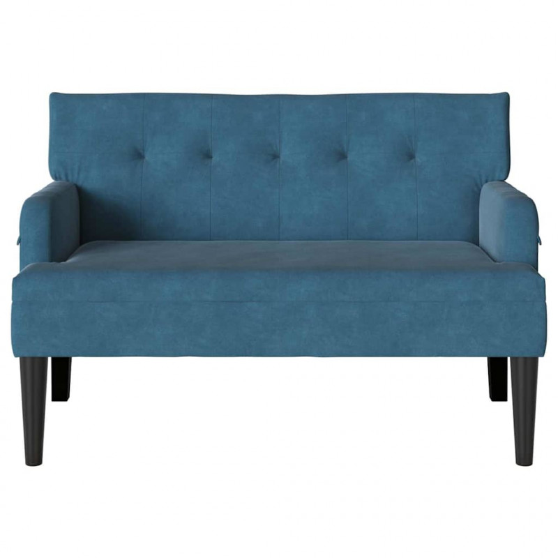Fotel Chesterfield Niebieski 112 x 65,5 x 75 cm Aksamit