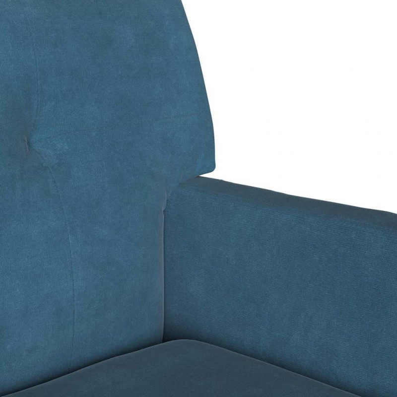 Fotel Chesterfield Niebieski 112 x 65,5 x 75 cm Aksamit