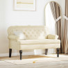 Fotel Chesterfield Kremowy 119,5 x 64,5 x 75 cm