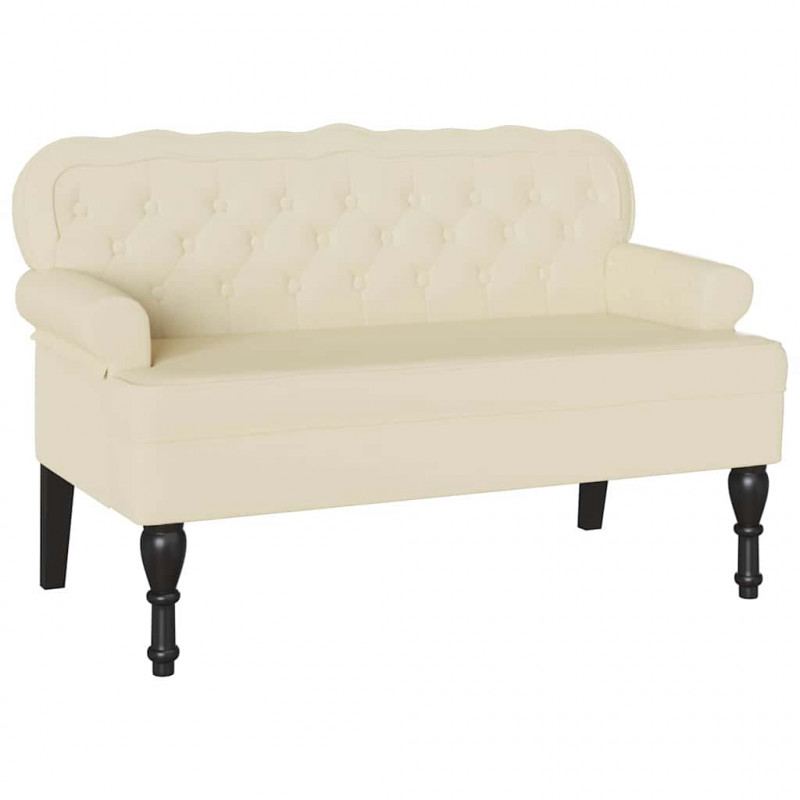 Fotel Chesterfield Kremowy 119,5 x 64,5 x 75 cm