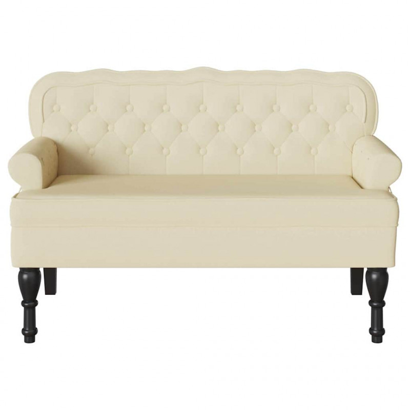 Fotel Chesterfield Kremowy 119,5 x 64,5 x 75 cm