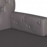 Fotel Chesterfield Szary 119,5 x 64,5 x 75 cm Skóra ekologiczna