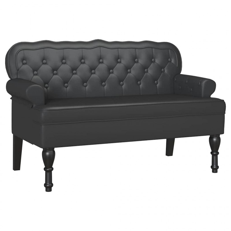 Fotel Chesterfield Czarny 119,5 x 64,5 x 75 cm