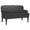 Fotel Chesterfield Czarny 119,5 x 64,5 x 75 cm