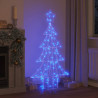 Choinka z 160 diodami LED Niebieski 150 cm Akryl