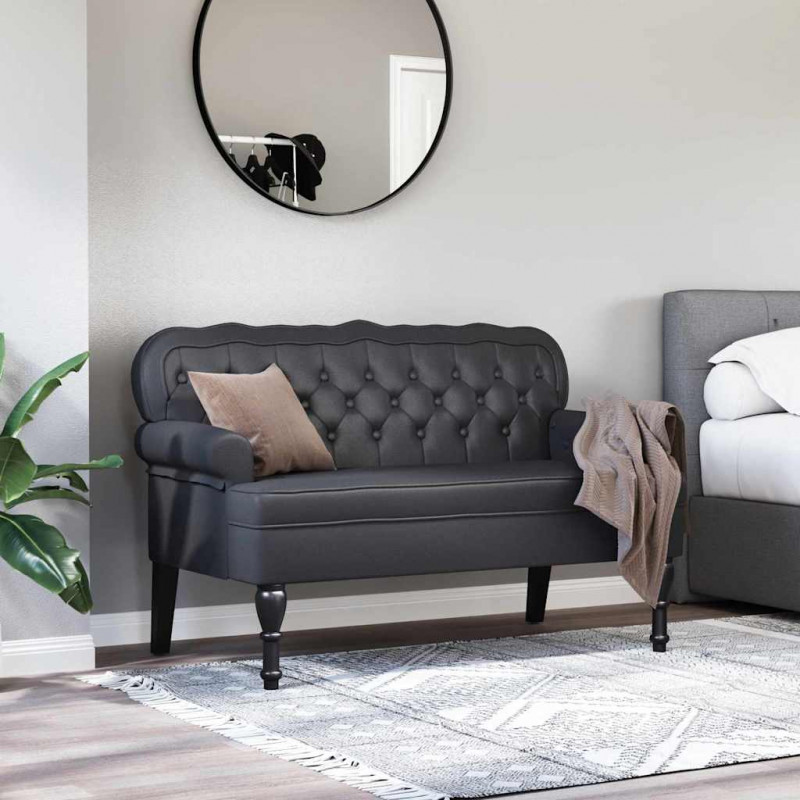 Fotel Chesterfield Czarny 119,5 x 64,5 x 75 cm