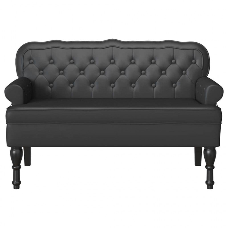 Fotel Chesterfield Czarny 119,5 x 64,5 x 75 cm