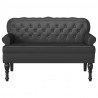 Fotel Chesterfield Czarny 119,5 x 64,5 x 75 cm