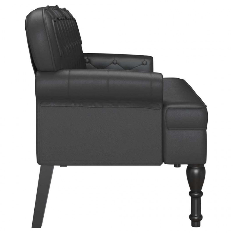 Fotel Chesterfield Czarny 119,5 x 64,5 x 75 cm
