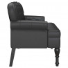 Fotel Chesterfield Czarny 119,5 x 64,5 x 75 cm