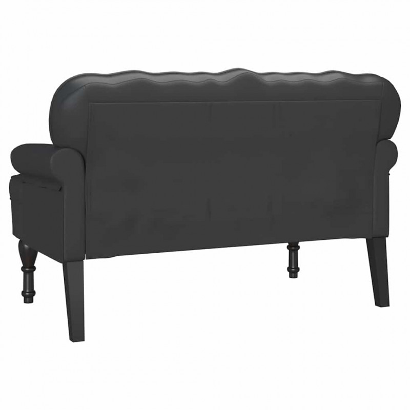 Fotel Chesterfield Czarny 119,5 x 64,5 x 75 cm
