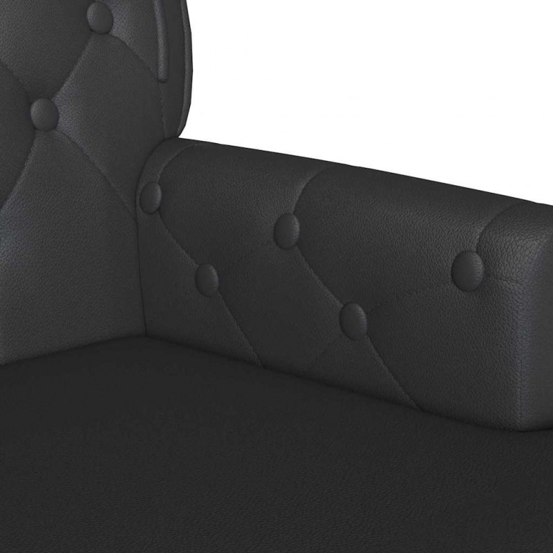 Fotel Chesterfield Czarny 119,5 x 64,5 x 75 cm