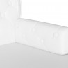 Fotel Chesterfield Biały 119,5 x 64,5 x 75 cm Skóra ekologiczna