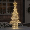 Choinka z 240 diodami LED Ciepła biel 150 cm Akryl