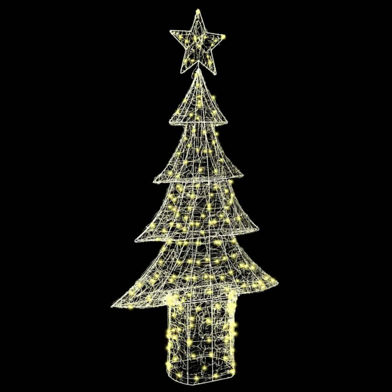 Choinka z 240 diodami LED Ciepła biel 150 cm Akryl
