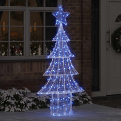 Choinka z 240 diodami LED Niebieski 180 cm Akryl