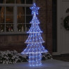 Choinka z 240 diodami LED Niebieski 180 cm Akryl