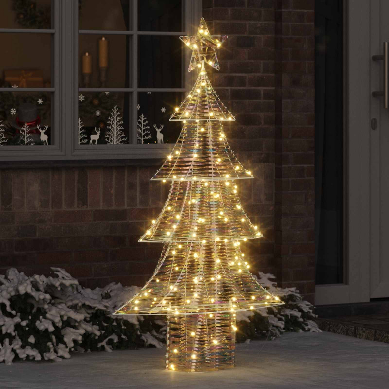 Choinka z 160 diodami LED Ciepła biel 150 cm PET