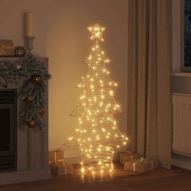 Choinka z 160 diodami LED Ciepła biel 151 cm PET