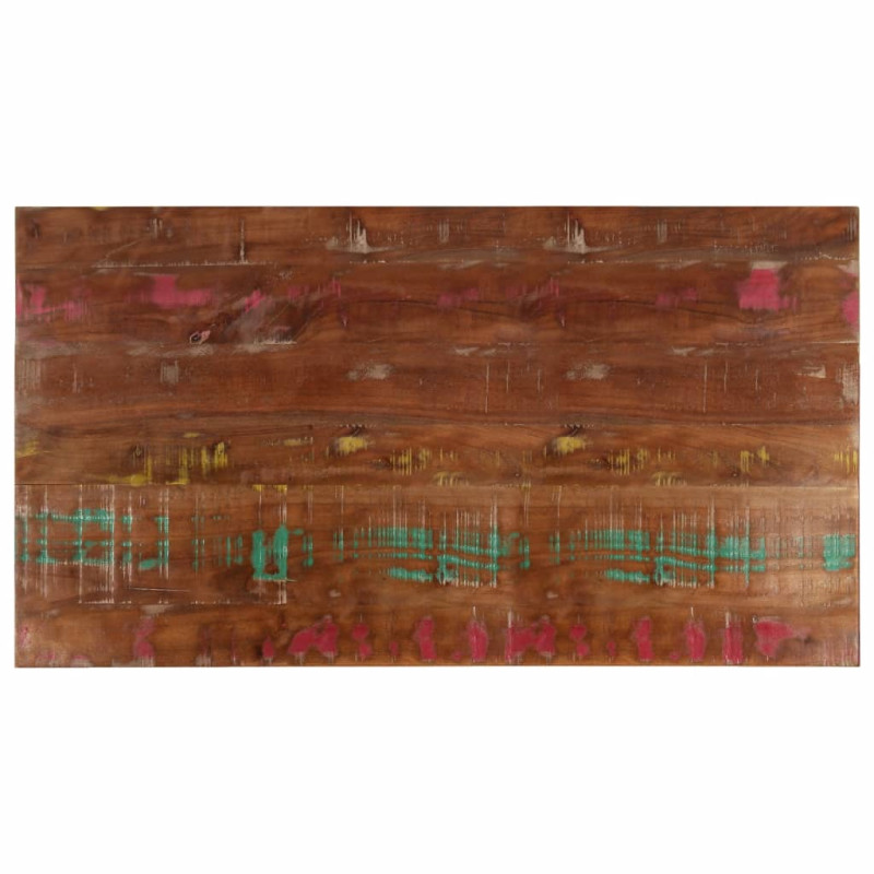 Blat stołu, 100x50x3,8 cm, prostokątny, lite drewno z odzysku