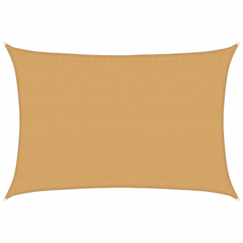 Żagiel przeciwsłoneczny, 160 g/m², piaskowy, 3,5x4,5 m, HDPE