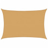 Żagiel przeciwsłoneczny, 160 g/m², piaskowy, 3,5x4,5 m, HDPE