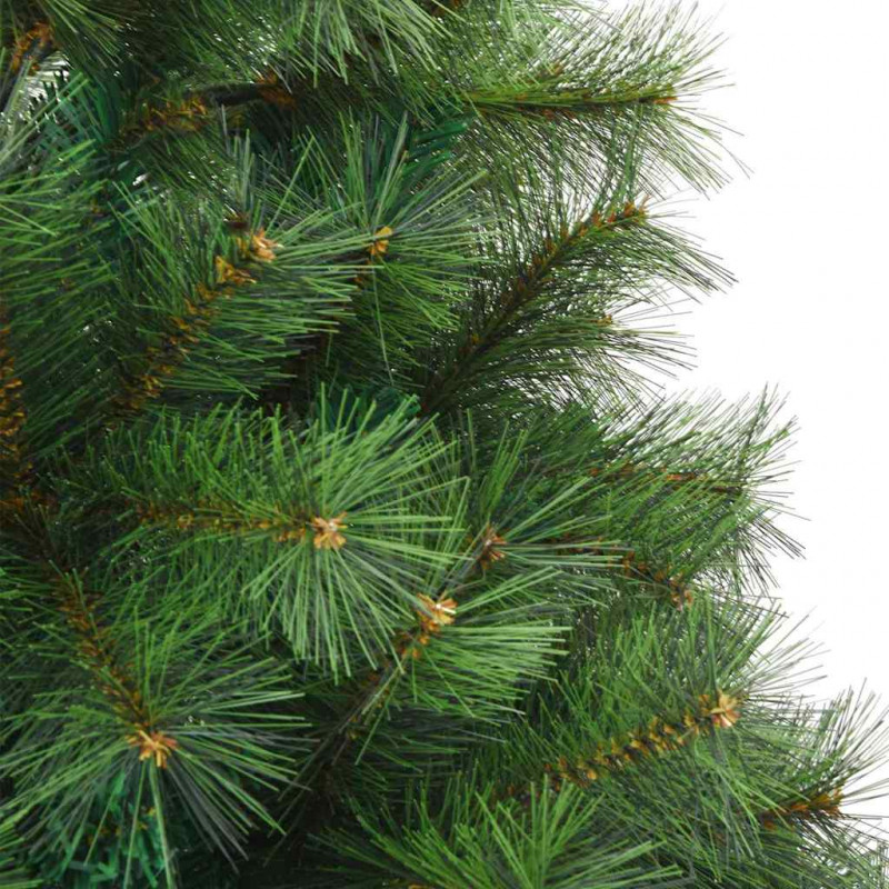 Sztuczna choinka z zawiasami Zielony 150 cm PVC, stal