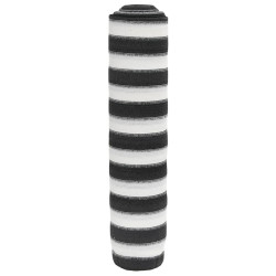Siatka cieniująca, antracytowo-biała, 2x10 m, HDPE, 75 g/m²