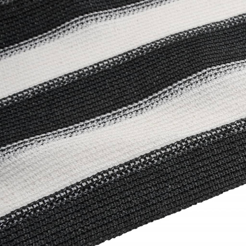 Siatka cieniująca, antracytowo-biała, 2x10 m, HDPE, 75 g/m²