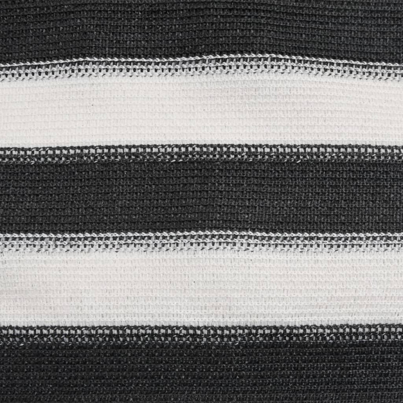 Siatka cieniująca, antracytowo-biała, 2x10 m, HDPE, 75 g/m²