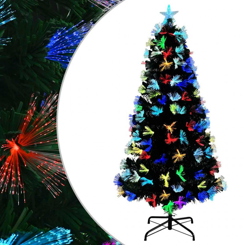 Sztuczna choinka z 160 diodami LED Zielony 150 cm PVC