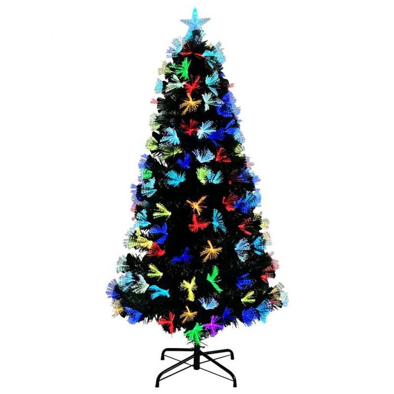 Sztuczna choinka z 160 diodami LED Zielony 150 cm PVC
