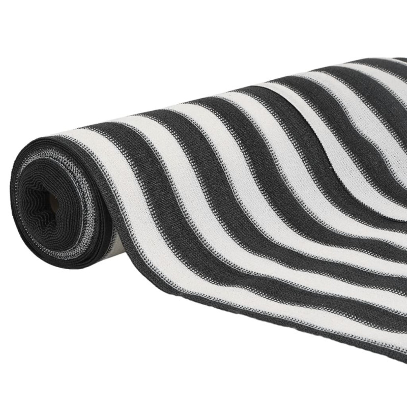 Siatka cieniująca, antracytowo-biała, 2x50 m, HDPE, 75 g/m²