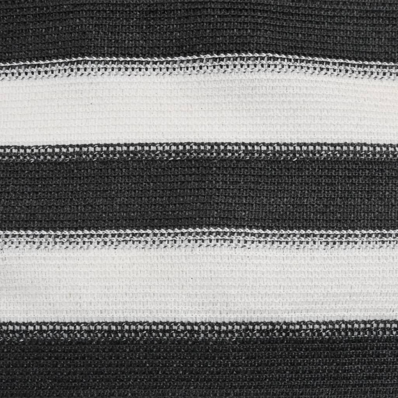 Siatka cieniująca, antracytowo-biała, 2x50 m, HDPE, 75 g/m²
