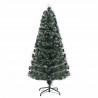 Sztuczna choinka z 210 diodami LED Zielony 180 cm PVC