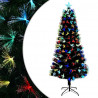 Sztuczna choinka z 250 diodami LED Zielony 210 cm PVC