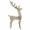 3D Renifer Ciepła biel 70 x 41 x 128 cm rattan