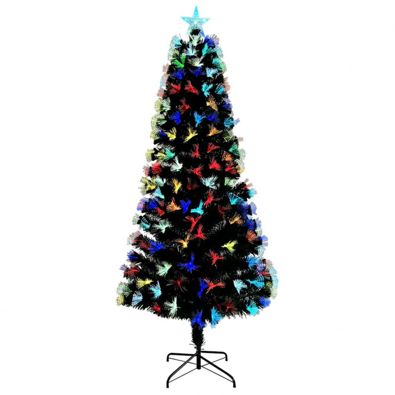 Sztuczna choinka z 300 diodami LED Zielony 240 cm PVC