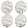 Pokrywy wentylacyjne 4 pcs Srebrny 80 mm Stal nierdzewna