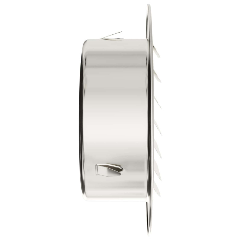 Pokrywy wentylacyjne 4 pcs Srebrny 80 mm Stal nierdzewna