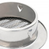 Pokrywy wentylacyjne 4 pcs Srebrny 80 mm Stal nierdzewna