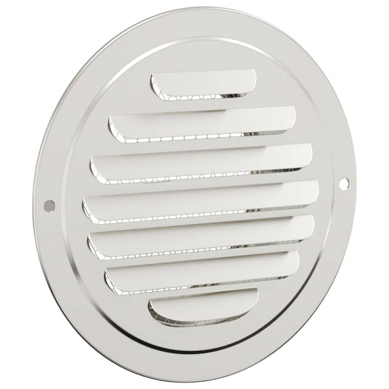 Pokrywy wentylacyjne 4 pcs Srebrny 100 mm Stal nierdzewna