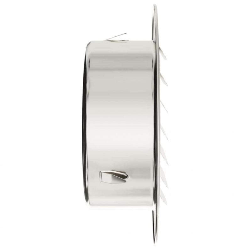 Pokrywy wentylacyjne 4 pcs Srebrny 100 mm Stal nierdzewna