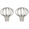 Osłona na liście rynny 2 pcs Srebrny 50 mm Stal nierdzewna